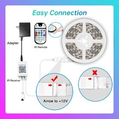 100ft Kids Bluetooth LED Strip Lights, Music Sync LED Light Strip RGB Color C…