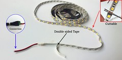 5m-200m 5050 LED Flexible Strip Light Tape 60LEDs/m Non Waterproof 12V 24V