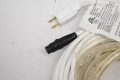 24′ LED Rope Light White Colored 13mm Dia Clear PVC 288 LED LED-RLE-13mm-3V-6