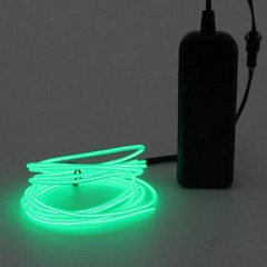 Battery Operated Neon LED Lights Glow EL Wire String Strip Rope Tube Party Decor