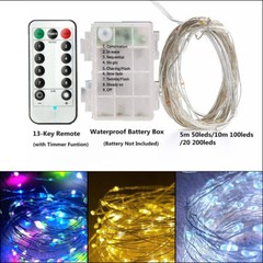 20/100/200 LED Christmas Tree Fairy String Party Lights Xmas Wedding with Remote