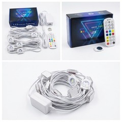 100FT Permanent OutdoorRGB LED Lights APP/Remote Control IP65 Waterproof Vibrant