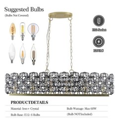 Modern Champagne Gold Oval Crystal ceiling chandelier Luxury Home Decor Light