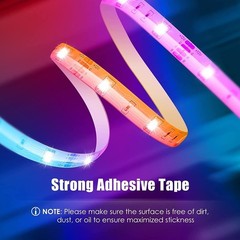 LED Strip Lights 100ft 50ft Music Sync Bluetooth 5050 RGB Room Light with Remote