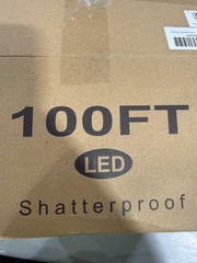 GENERIC 100FT SOLAR LED SHATTER PROOF S11 OUTDOOR STRING LIGHTS – BLACK