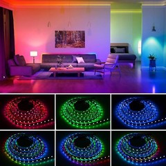 SEZO WS2812B LED Strip Light 3.3FT 60LEDs, White IP30 Non-Waterproof