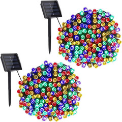 Solar String Lights Outdoor Waterproof, 56Ft 100 LED Globe String Light with 8 M