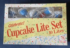 Lot of 2 Vintage Celebrations by Silvestri Cupcake String Lights 10 Lites