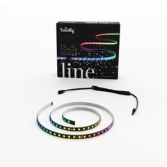 Twinkly Line Black Wire Adhesive & Magnetic Strip Extension Strip, 5ft