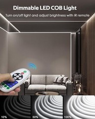Samsion 65.6FT COB Led Strip Lights Cold White AC 110V~120V 20M,