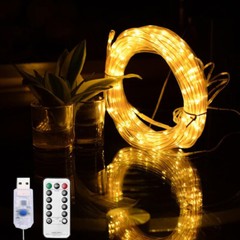 33ft 100LED Strip Rope Light Tube String Outdoor Garden Party Decoration Lights