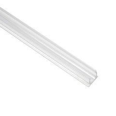 1/2″ Rope Light Track, Mounting Rope Light, PVC Plastic, Clear, 3 Foot