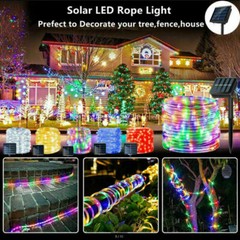 Solar String Lights Outdoor Rope Lights 100led 33ft For Garden Fence Patio Yard