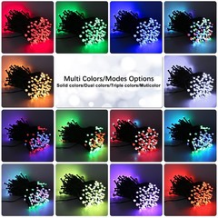 Brizled Color Changing Christmas Lights, 33ft 100 LED RGB Light String with