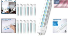 LED Fluorescent Replacement 3FT T8 Tube Light 12-Pack – Durable, Energy Saving