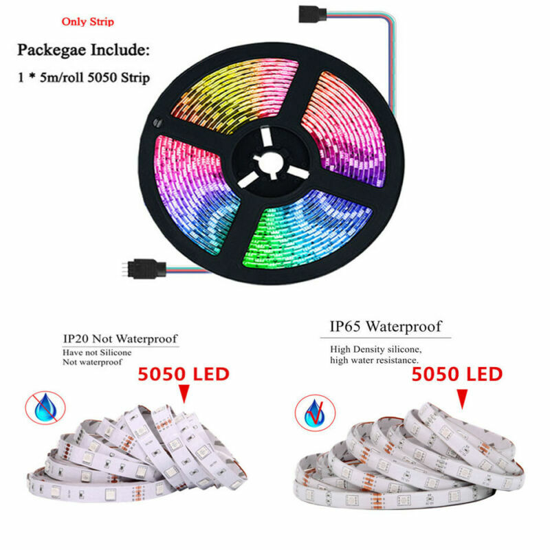 5050 RGB LED strip +Smart Home 5V~24V WiFi+IR 24Key Remote Music Controller Kit