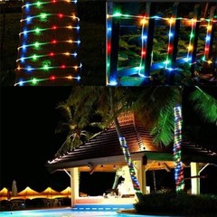 Rope Solar String Lights Outdoor Waterproof Fairy Fence Lights Garden Deco100LED