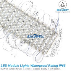 Super bright IP65 Waterproof 5054 SMD White LED Module Light Lamp Kits DC 12V
