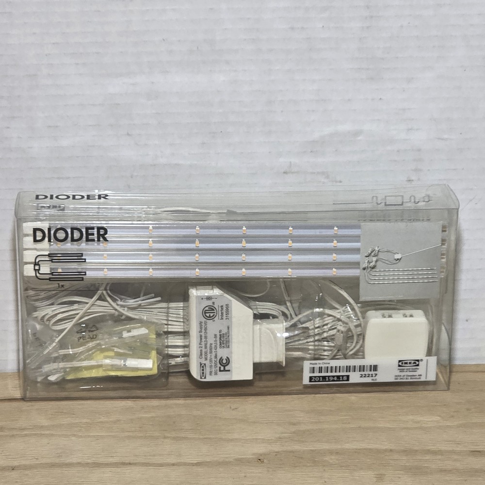 Ikea Dioder LED 4 Piece Light Strip Set 22217 New Factory Sealed 201.194.18