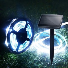 Upgraded Solar LED Strip Flexible Lights 8 Lights Mode Waterproof Outdoor Decor