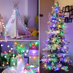 100 LEDs Battery Operated String Lights Globe Fairy Lights Tent Camping Garden