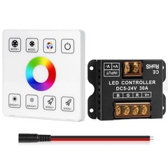 RF Touch Panel RGB LED Controller Kit RGB LED Strip Lights Controller with RF…