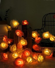 Birthday Decorations Rose Lights Wedding Decor Flower Fairy Lights