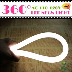 Iekov Upgrade 360 Led Neon Ac 110-120V Flexible 360 Degree Led Neon Strip