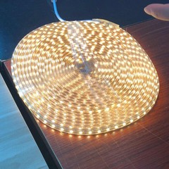 16-328FT 110V 5050 LED Strip Light Outdoor Tube Waterproof LED Rope US Plug Kit