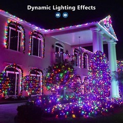 Brizled Color Changing Christmas Lights, 33ft 100 LED RGB Light String with