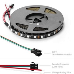 5M DC 12V WS2811 Addressable Dream Color 150/300 5050 RGB Pixel LED Strip Lights