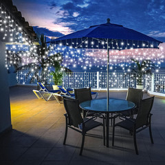 98FT 1216 LED Icicle Lights for Outside, 8 Modes 228 Drops, Cool White | Icicle