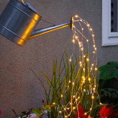 Outdoor LED Solar Lights Waterfall String Fairy Icicle Lights Party Garden Decor