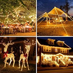 Solar Rope Lights LED PVC Tube Fairy String Lights For Garden Outdoor Waterproof