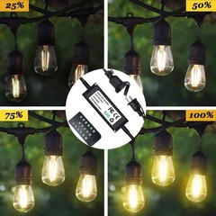 SUNTHIN 240W Outdoor Dimmer for String Lights, Wireless Remote Control Dimmer…