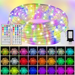 Outdoor Rope Light 100ft Waterproof Color Changing String Lights RGB