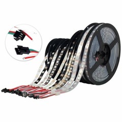 WS2812B LED Strip 5050 RGB 30/60/144LEDs/M ws2812 IC Individual Addressable DC5V