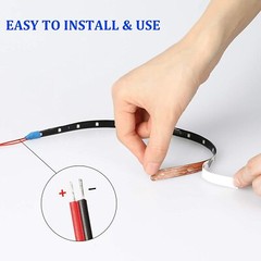 White 5PCS 12V 12″ 15SMD Flexible LED Strip Light Waterproof For Car Truck Boat
