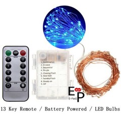 50-100 LEDs Battery Operated Mini LED Copper Wire String Fairy Lights W/ Remote