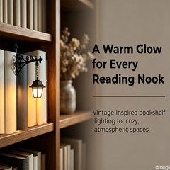 Library Lantern LED Decorative Lamp Bookshelf Reading Book Shelf Lights Ornament