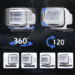 Saker IP67 Waterproof LED Spotlight with Remote Control | Portable Vehicle Roof