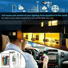 5m/10m/15m/20m LED Strip Light 5050 SMD RGB Waterproof WIFI IR Controller DC 12V