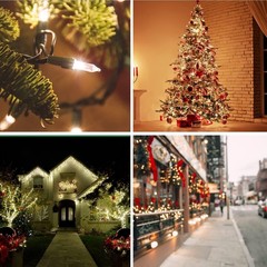 Christmas Random Shimmering Twinkle Lights – 12 of 100 Lights Twinkle –…