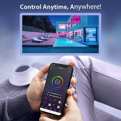 100ft 50ft LED Strip Lights 5050 RGB Bluetooth Color Change Remote for Rooms Bar