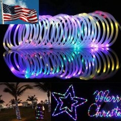 39FT 100 LED Waterproof Solar Rope Tube Lights String Light Outdoor Garden Lamp
