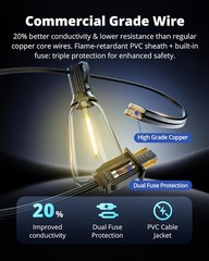Shatterproof 25FT LED Outdoor String Lights: Perfect for Gardens & Celebrations