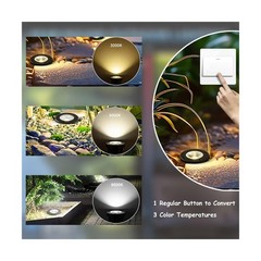 Outdoor In Ground Lights 110V 120V,IP65 Waterproof Well Light,7W 700lm,CCT Se…