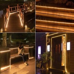Upgraded Solar LED Strip Flexible Lights 8 Lights Mode Waterproof Outdoor Decor
