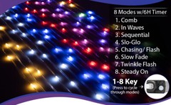 Flexi Ribbon LED String Lights 33ft 100 LEDs 8 Modes w/6H Timer Waterproof