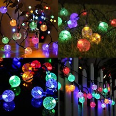 LED Solar String Lights Outdoor Garden Yard Decor Lamp Waterproof Fairy Light